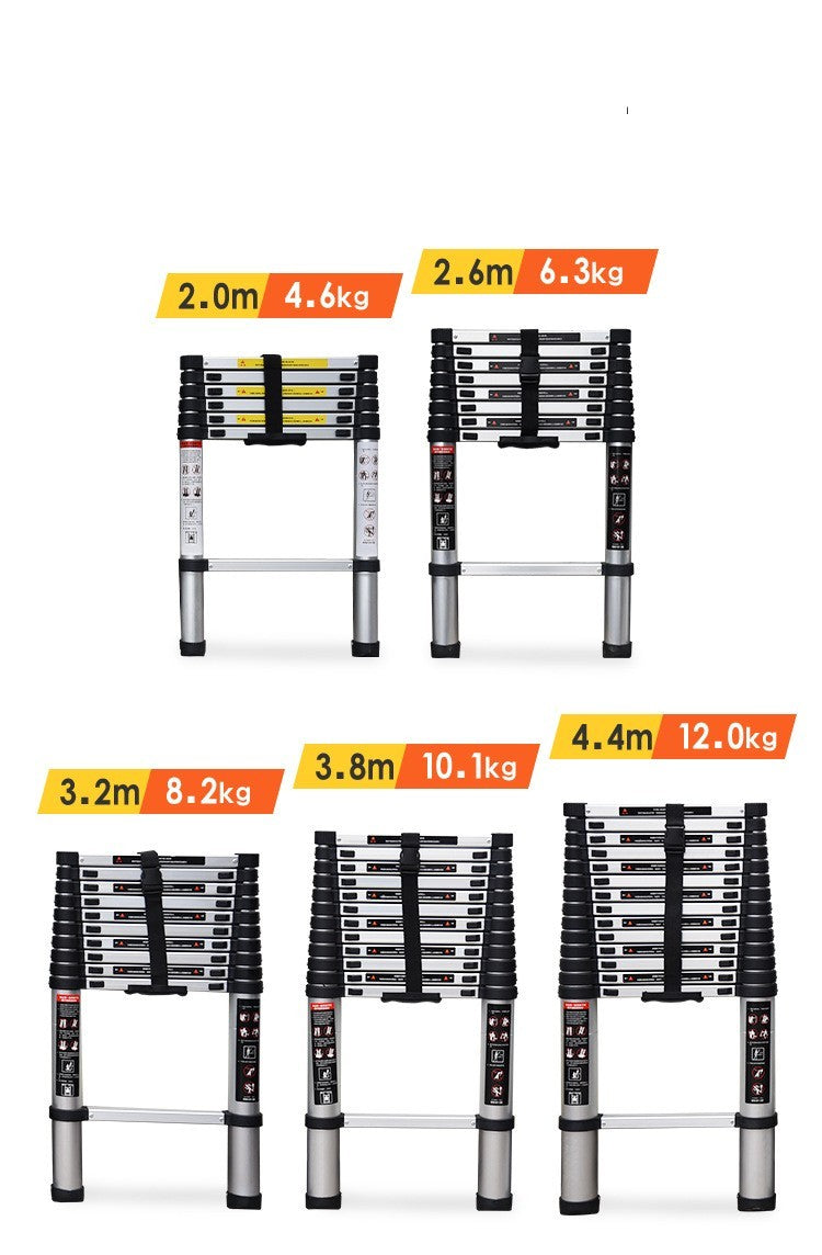 TeleLadder – Compact Telescopic Ladder (12.5ft) | Lightweight, Foldable & EN131 Certified