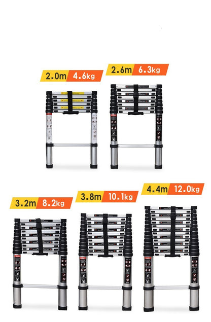 TeleLadder – Compact Telescopic Ladder (12.5ft) | Lightweight, Foldable & EN131 Certified